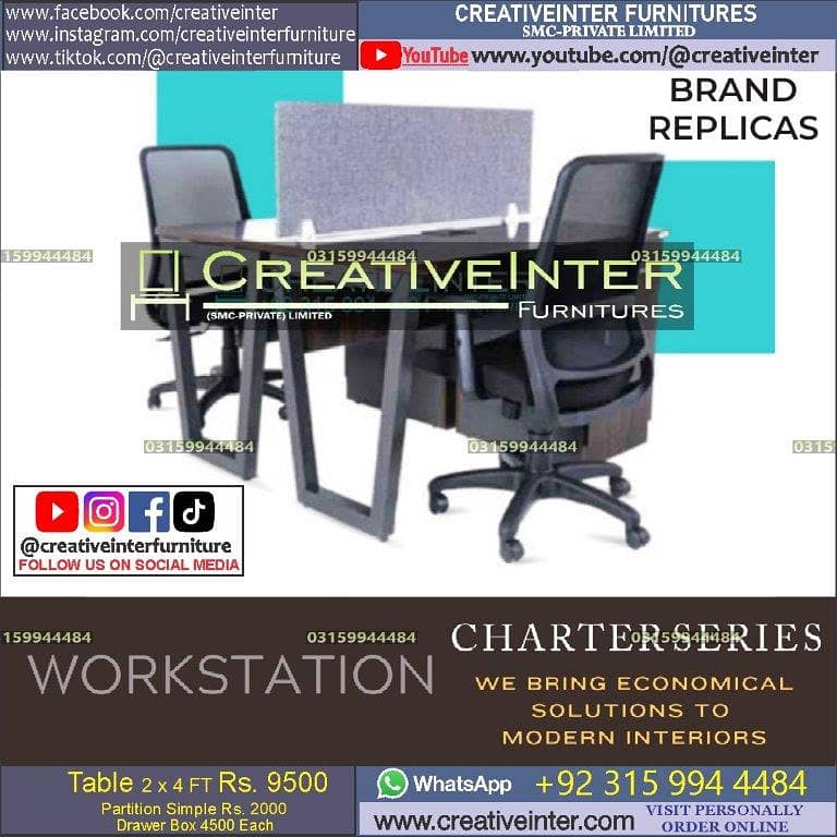 Office Table Conference Executive CEO Reception Desk Workstation Chai 14