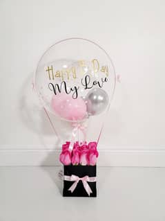 Customize Air Ballon With Chocolate Gift Box