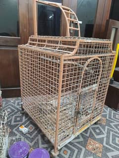 Custom made iron cage used for big birds