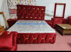 King bed | Poshish Bed | Bed Set | Dressing table | Double bed