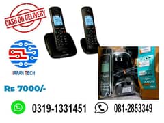 Dual Handset PTCL Landline Digital Cordless phone/Wireless telephone.