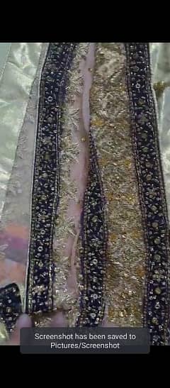 chiffon walima full havy hand work Maxy chest size 17 excellent