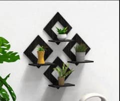 3pcs Modern Hexa wall hanging shelves