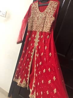 red bridal wear and golden maxi for 6000