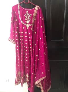 pink long maxi/frock shaposh brand