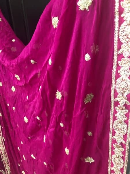 pink long maxi/frock shaposh brand and lehnga choli for 2800 3pc 4