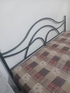 Iron double bed with mattress for Sale 0