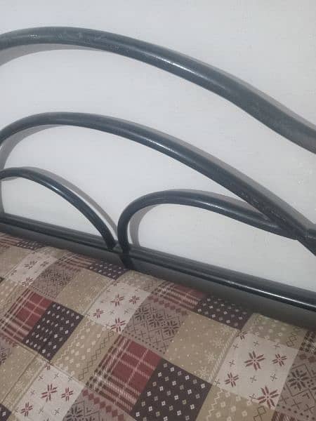 Iron double bed with mattress for Sale 4