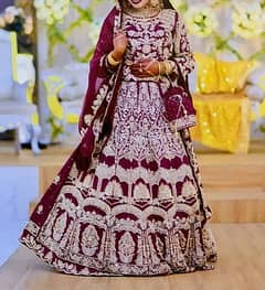 Beautiful bridal dress by Haya's boutique