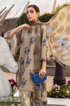 Maria B. unstitched lawn 3 PC printed Suit