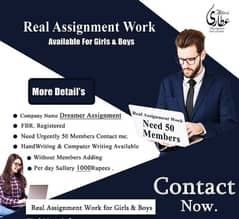 assignment work  for boys  and girls