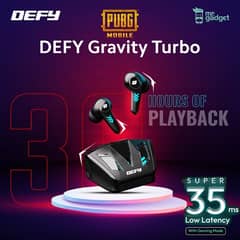 DEFY Gravity Turbo with Low Latency for Gaming buds