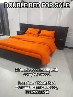 USED DOUBLE BEDS IN DIFFERENT VARIETY