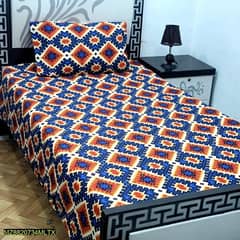 2pc cotton sotton printed bed sheets.