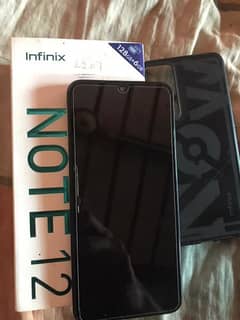 infinix note 12 condition 10by10 with full box original charge 6.128gb 0