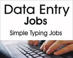 Data typing Females and Males Online part time home based job availab