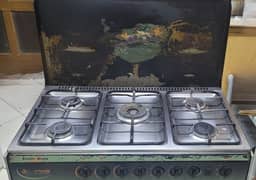 Cooking Range: Five Burners: Fully working condition