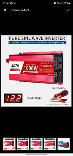 sutu 1000 watt pure sine wave inverter