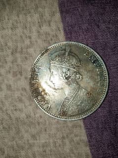 Indian coin one rupee 1888 available contact 03154870789