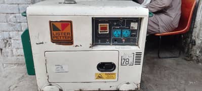 lister generator,6 kv sound proof generator,non repair and good