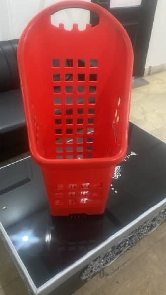 Roller Basket/ hand basket/ shopping trolley/ cash counter/wall Racks 2