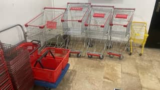 Roller Basket/ hand basket/ shopping trolley/ cash counter/wall Racks