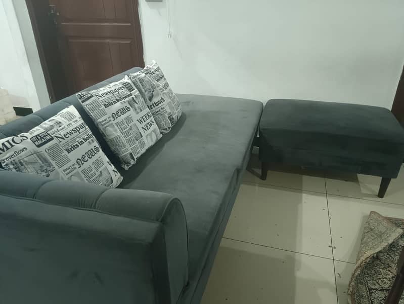 7 seater L shape sofa in good condition 1