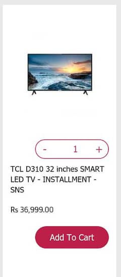 SMART LED TV TCL D310