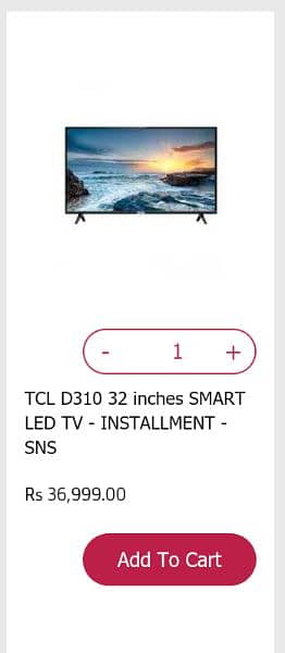 SMART LED TV TCL D310 0