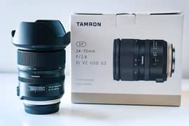 tamron 24-70 g2 canon with box