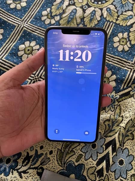 iPhone 11 pro max 256 GB PTA Approved dual Sim with Box only 4