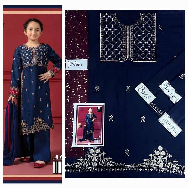 Maira  B  Kids 3 pieces lawn  03017186072 call us for order 8