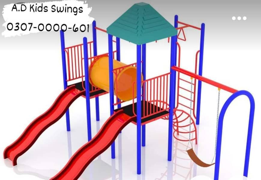 Parks swings|Kids Slide| Wooden Play House  Trampoline|A. D Swing Kids 1