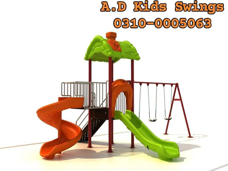 Parks swings|Kids Slide| Wooden Play House  Trampoline|A. D Swing Kids 3