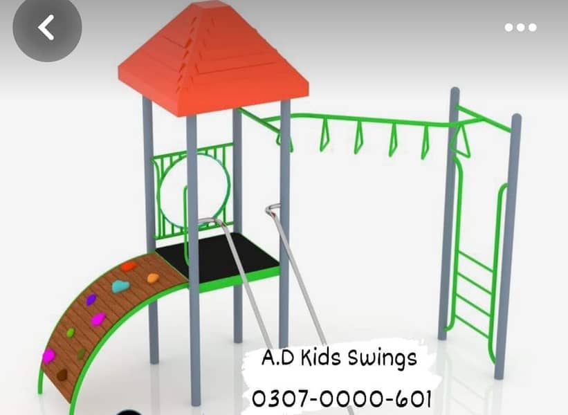 Parks swings|Kids Slide| Wooden Play House  Trampoline|A. D Swing Kids 9