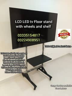 LCD LED tv Floor stand with wheel For office home IT events expo cctv