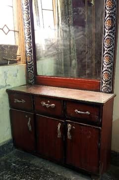 Pure Wood Dressing Table Condition 9/10 For Urgent Sale