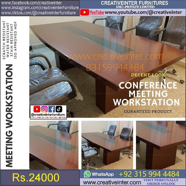 Office meeting table study desk sofa chair workstation computer 7