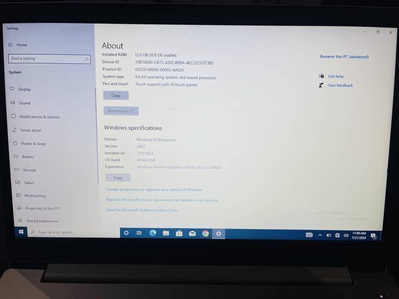 Lenovo IdeaPad 3 Core i5 10th Gen with touch Screen & original charger 8