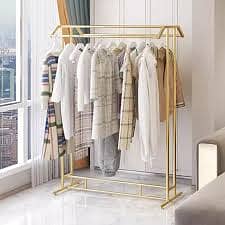 Iron Clothing Display Stand for Showrooms and Stores