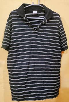 Salt black and white Striped T-shirt Short Sleeve