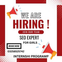 We are hiring a fresher girls as a internship