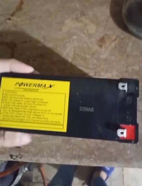 powermax new 12v 7.2amp dry battery 1