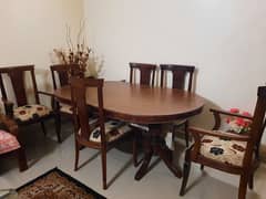 6 Person dinning table set.