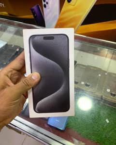 Brand nEw Iphone 15 Pro Max 256Gb box pack new Black Titanium