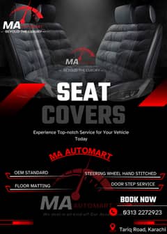 Car Seats Covers - Steering Stitching - Civic Corolla Sportage Hilux