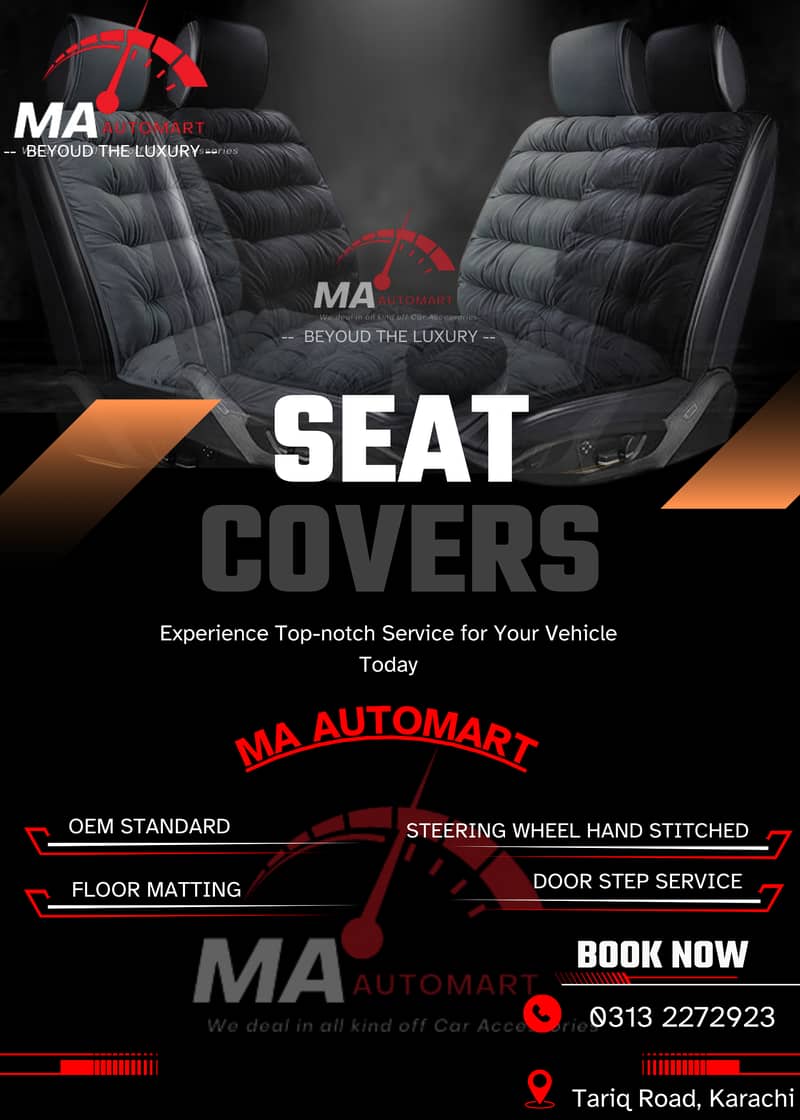 Customized Seat Covers - Car Interior Expert - Suzuki Honda Toyota 0