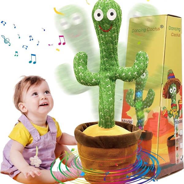 Talking Cactus Toy for Babies , Rechargeable Dancing Cactus Toy 6