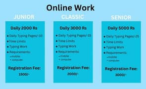 Online typing work earn from home