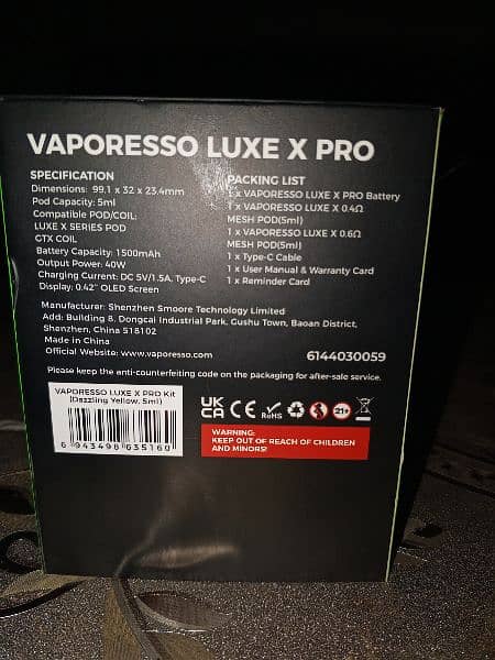 vaporeeso luxe x pro 1